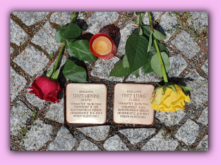 Stolpersteine Ernst Hirning & Fritz Lemme